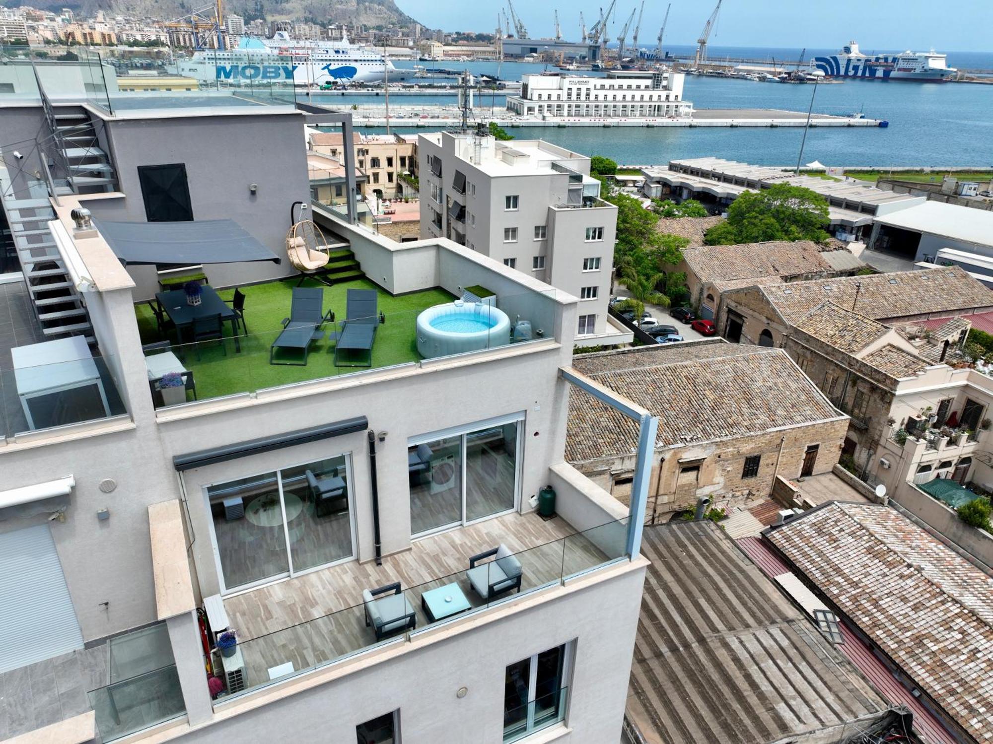 Marina Rooftop View Палермо Экстерьер фото